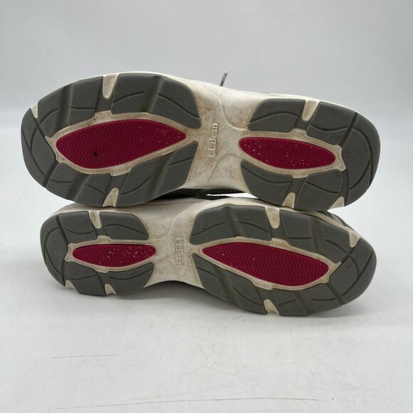 L.L. Bean Womens Trail Sneakers 8W Gray Lace Up Athletic Shoes Hiking Outdoors - Picture 6 of 8